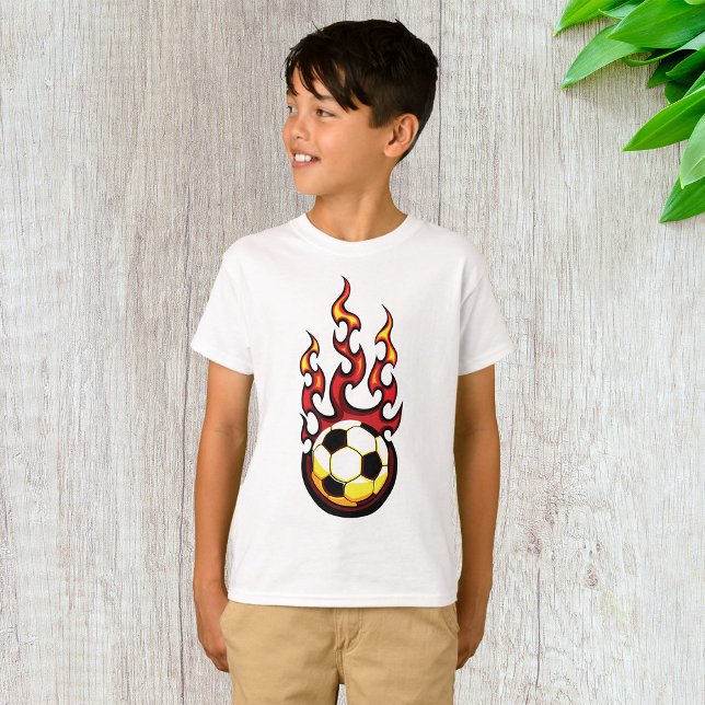Fußball brennend T-Shirt (Von Creator hochgeladen)