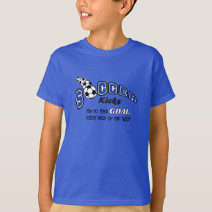 Fußball bringt Sie zum Ziel - blau T-Shirt