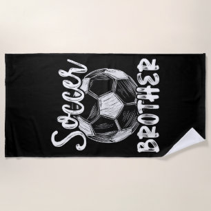 Fußball-Brüder Männer Familie Matching Team Player Strandtuch