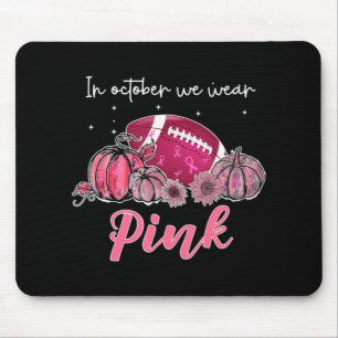 Fußball Brustkrebs Bewusstsein im Oktober Wir wohn Mousepad