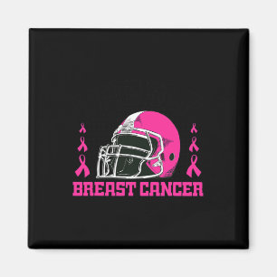 Fußball-Brustkrebs-Bewusstsein Rosa Band Jungen Magnet