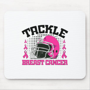 Fußball-Brustkrebs-Bewusstsein Rosa Band Jungen Mousepad