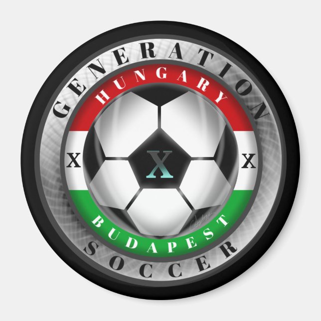Fußball Budapest Ungarn Generation X Magnet (Vorne)