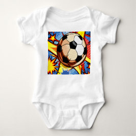 Fußball-Burst Baby Strampler
