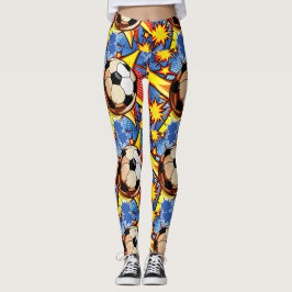 Fußball-Burst Leggings