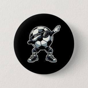 Fußball Byll Dabbing Lustiger Fußballspieler _1 Button