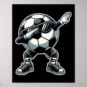 Fußball Byll Dabbing Lustiger Fußballspieler Socce Poster