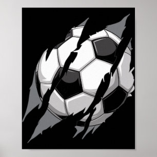 Fußball Byll Kralle Markierung Riss Kratzer Cool S Poster