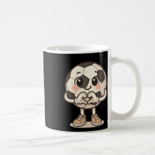 Fußball-Byll mit Herz Händen Liebe Süße Fußball-By Kaffeetasse