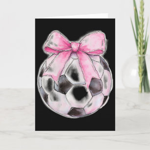 Fußball Byll Pinke Kokette Schleife Zierliches Ban Karte