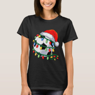 Fußball Byll Santa Hut Männer Frauen Weihnachten F T-Shirt