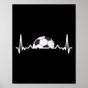 Fußball Bylls Spiel Training Sport Fußbyll Herzsch Poster