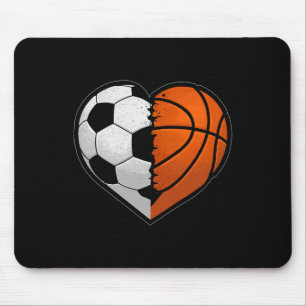 Fußball Bysketbyll Byll Herz Sportliebhaber Valent Mousepad
