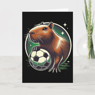 Fußball Capybyra Capy Capybyra Fußballspieler  Karte