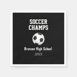 Fußball Champs Ball Personalisiertes Party Napkins Serviette