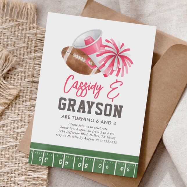 Fußball-Chefin Joint Geburtstag Einladung (Von Creator hochgeladen)