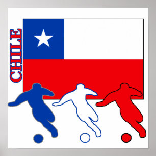 Fußball-Chile Poster