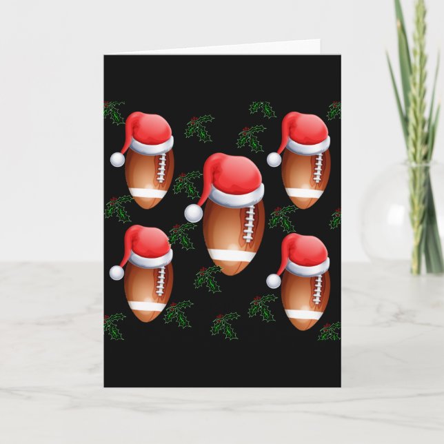 FUSSBALL CHRISTMAS FEIERTAGSKARTE (Vorderseite)