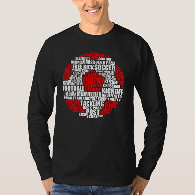 Fußball-Cloud-Fußballspieler T-Shirt (Vorderseite)