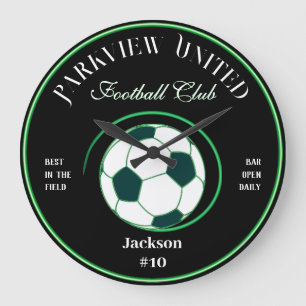 Fußball-Club Bar Wall Clock Große Wanduhr