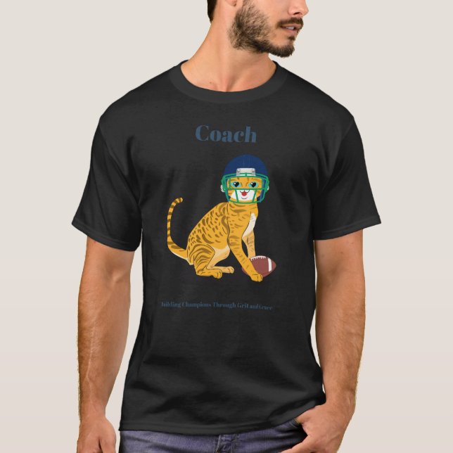 Fußball Coach Gebäude Champions T-Shirt (Vorderseite)