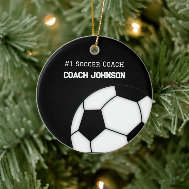 Fußball-Coach Nummer eins Personalisierte Ornament (Baum)