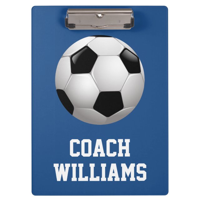 Fußball-Coach Personalisiert Klemmbrett (Vorderseite)