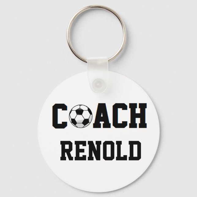 Fußball-Coach Personalisiert Schlüsselanhänger (Vorderseite)