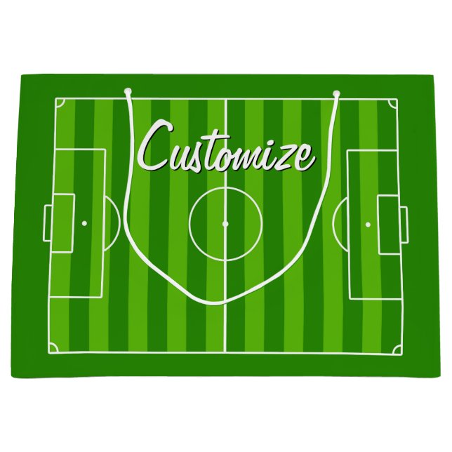 Fußball-Coach/Player-Benutzerdefinierter Teamname/ Große Geschenktüte (Vorderseite)