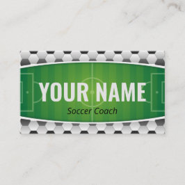 Fußball-Coach Spieler Green Field Modern Ball Spor Visitenkarte