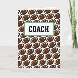 Fußball-COACH Thankyou Team Sports Players Karte