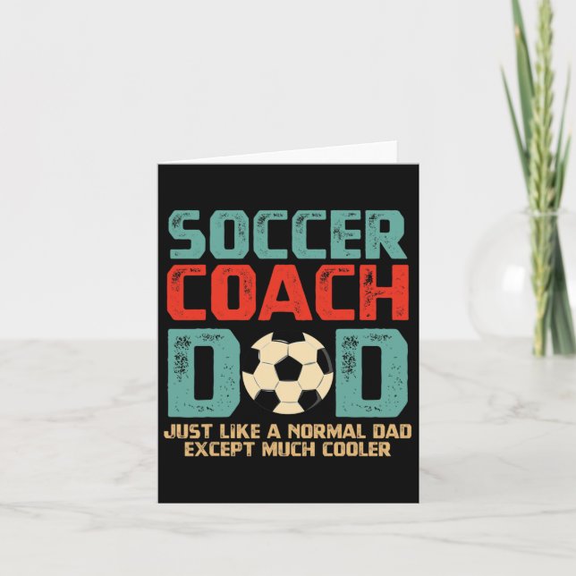 Fußball-Coach Vater Vathers Day-Geschenk Karte (Vorderseite)