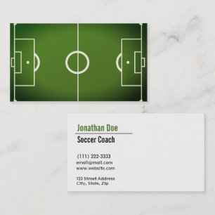 Fußball-Coach-Visitenkarte Visitenkarte
