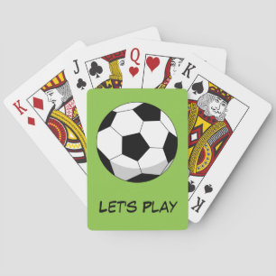 Fußball-Comic   Fügen Sie Ihren Text hinzu Spielkarten