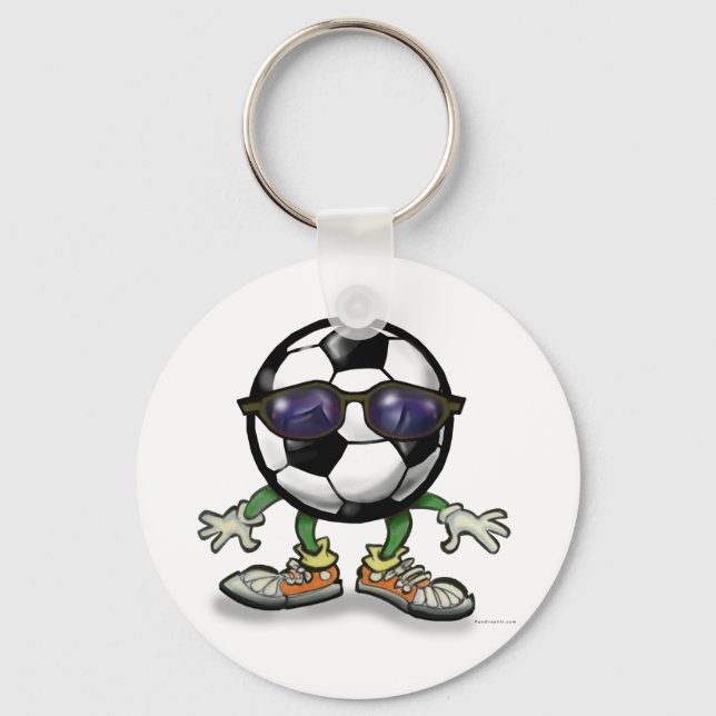 Fußball Cool Schlüsselanhänger (Vorderseite)
