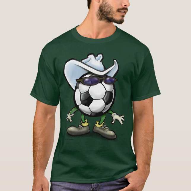 Fußball-Cowboy T-Shirt (Vorderseite)