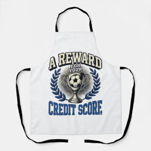 Fußball-Credit-Score-Vintage-Trophäe Schürze