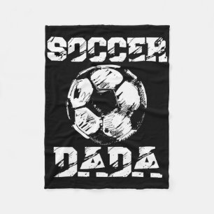 Fußball Dada Distressed Ll Lustiger Fußballspieler Fleecedecke
