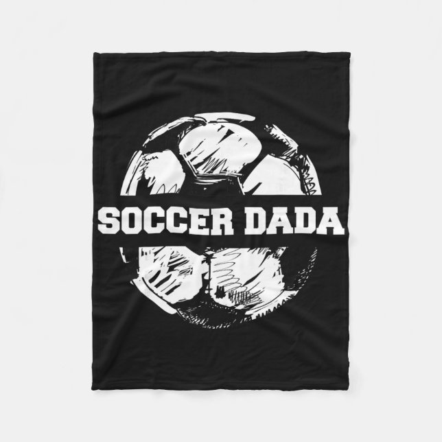 Fußball Dada Fußball Ll Split Lustiger Fußballvate Fleecedecke (Vorderseite)