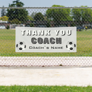 Fußball Danke Trainer  Banner