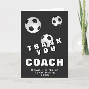 Fußball Dankeschön Trainer Karte