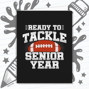 Fußball der 12. Klasse, bereit, wieder zur Schule Karte