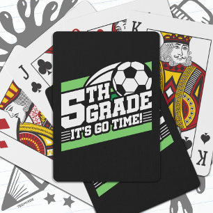 Fußball der 5. Klasse vom ersten Tag bis zur Schul Spielkarten