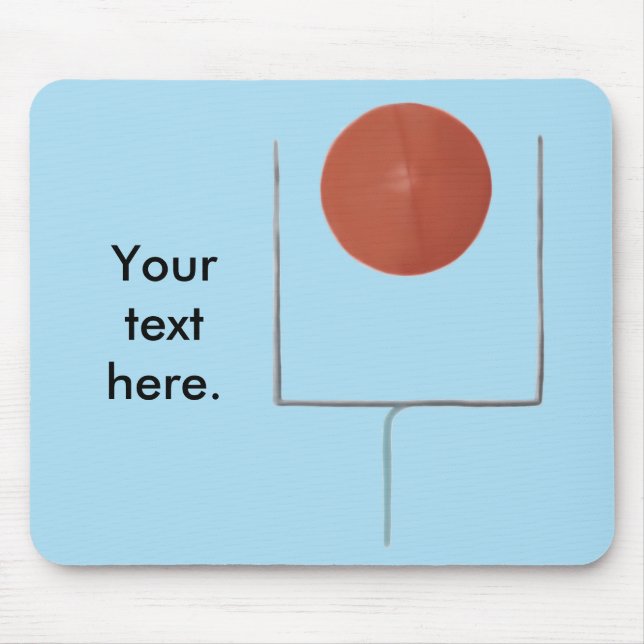 Fußball, der das Ziel macht, Mousepads (Vorne)