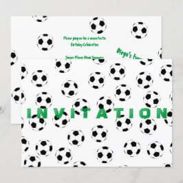 Fußball der Happy Juul Company Einladung