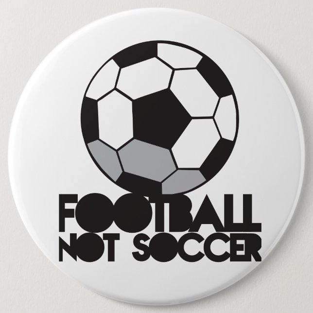 Fußball des FUSSBALLS nicht! Ball-Shirt Button (Vorderseite)