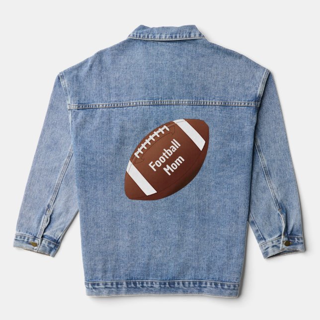 Fußball Design Denim Jacket Jeansjacke (Rückseite)