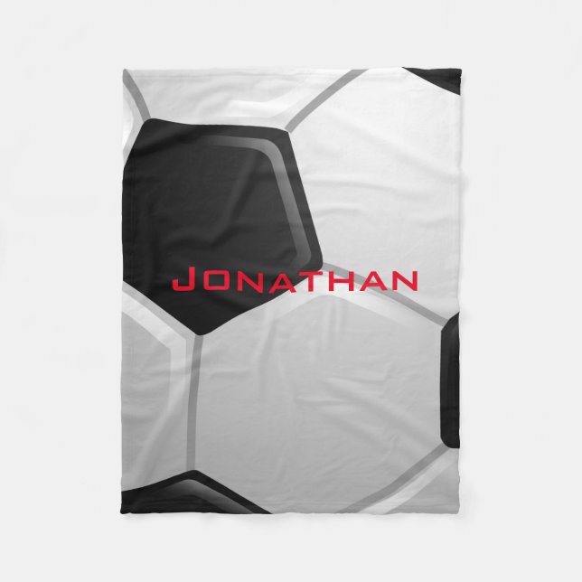 Fußball Design Fleece Blanket (Vorderseite)
