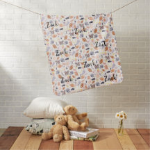 Fußball-Design für Jungen mit Babydecke