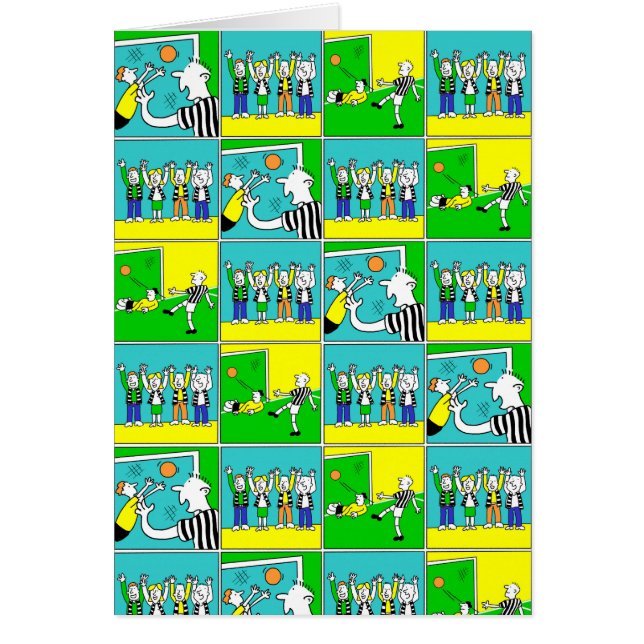Fußball-Design mit Spielern und Fans (Vorne)